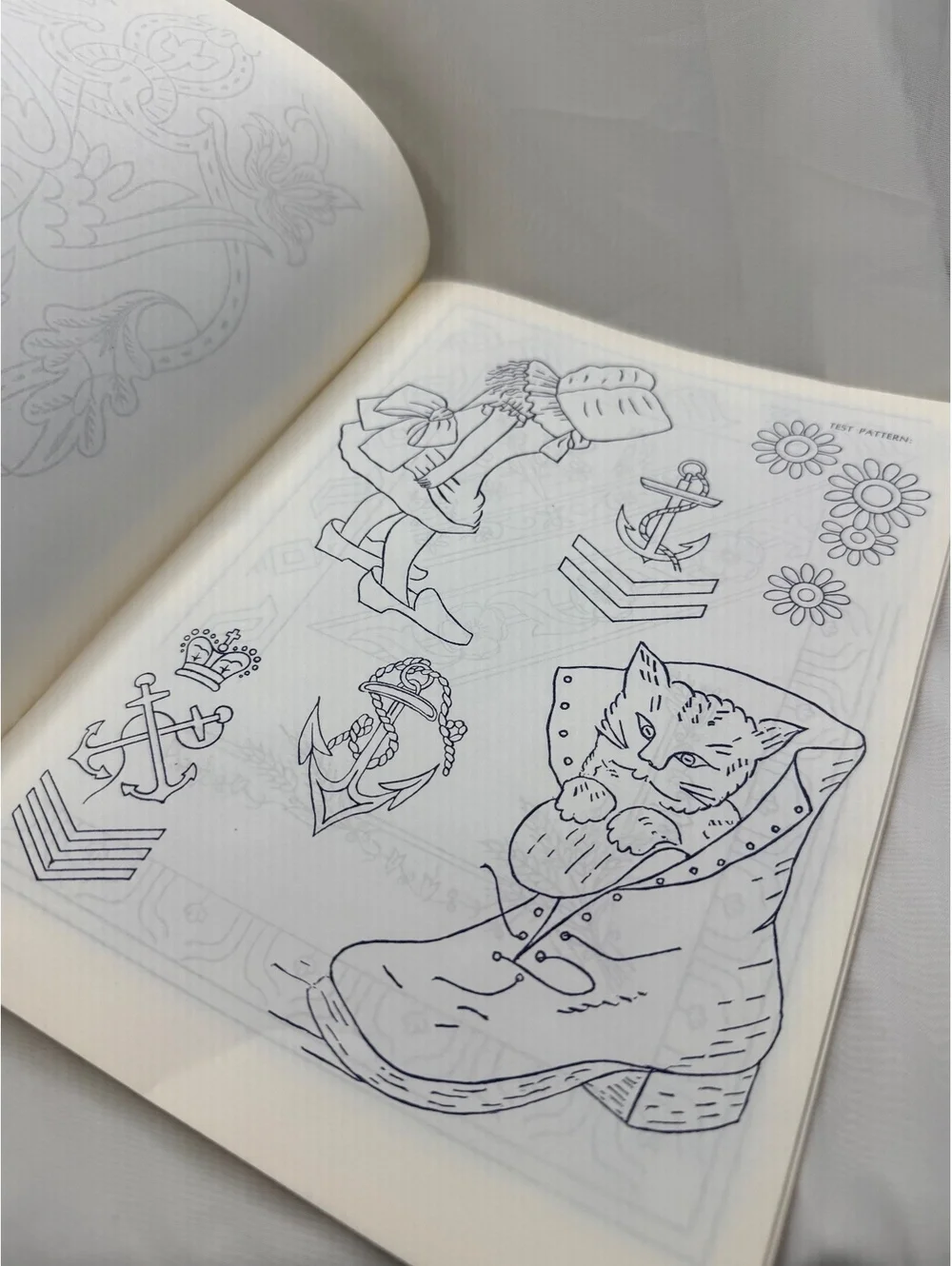 Vintage 1975 Iron-On Transfer Patterns for Crewel & Embroidery Dover